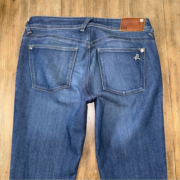 DL1961 Amanda Skinny Jean in Raleigh 4Way Stretch 27 Dark Blue - Picture 8 of 14